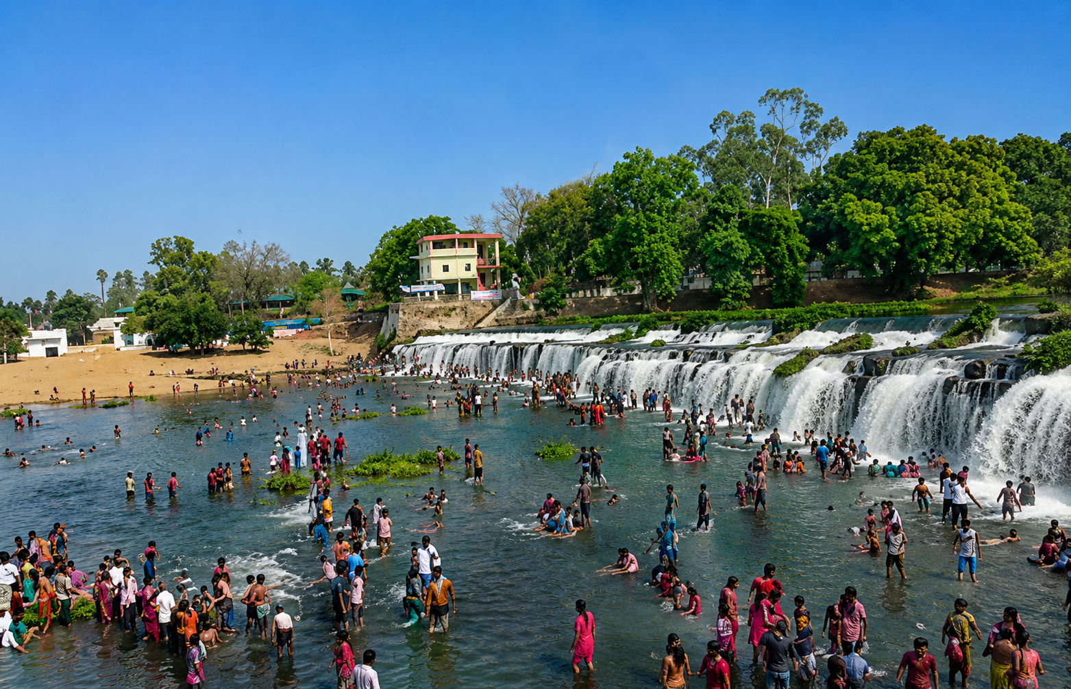 Kodiveri waterfall check dam Erode