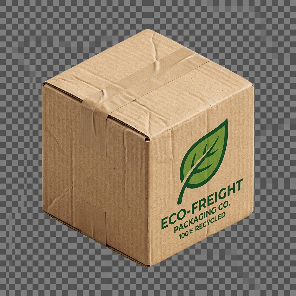 Cardboard package box decoration